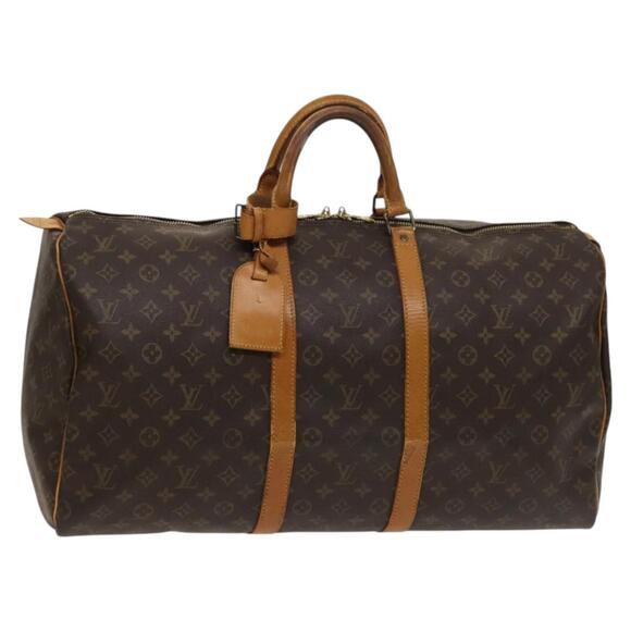 LOUIS VUITTON Monogram Keepall 55 Boston Bag M41424 - Picture 1 of 16